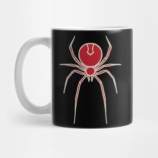 Simply Spooky Collection - Spider - Blood Red and Bone White Mug